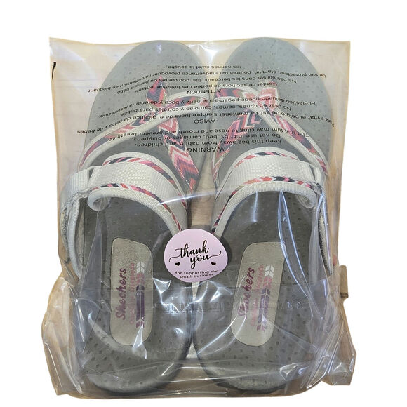 Skechers Sandals Womens 8 Reggae Zig Swag 48228 Flip Flops Thong Multicolor - Picture 6 of 9